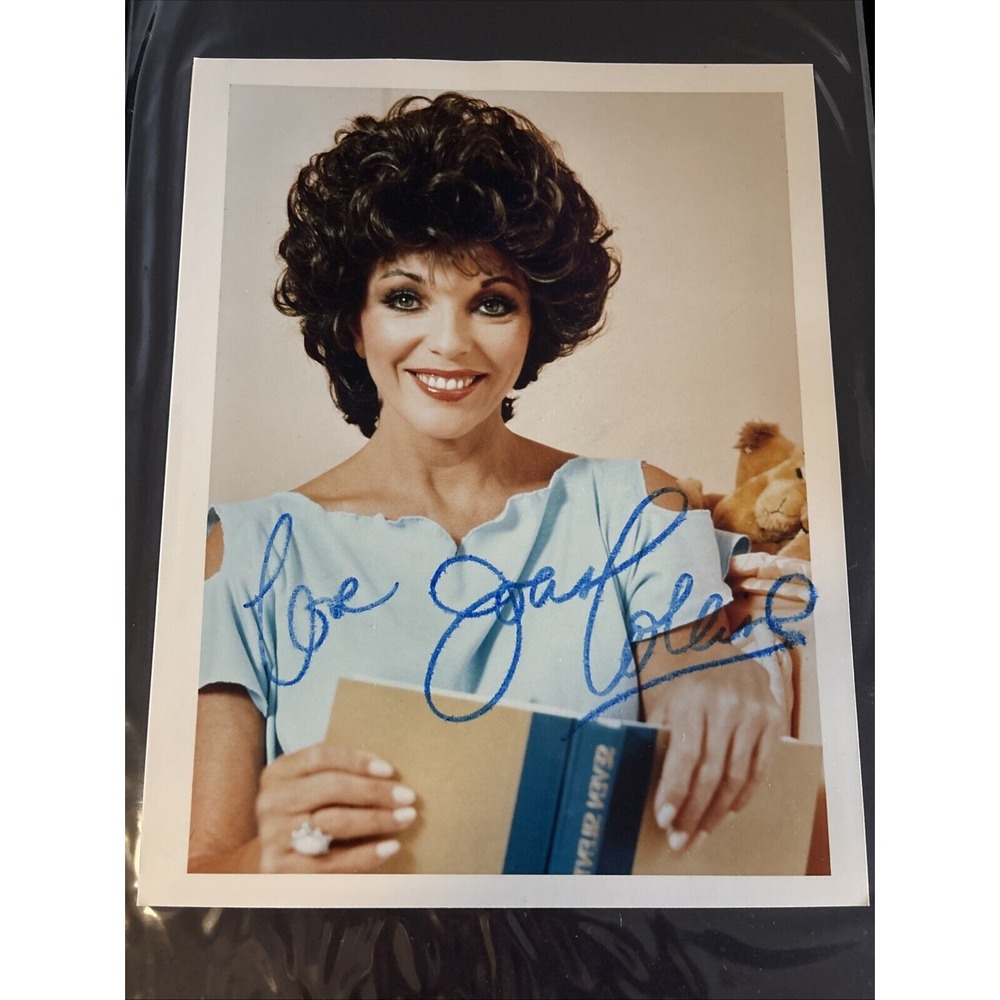 Joan Collins signed 8x10-1/4" Photo Author Actress Dynasty Batman